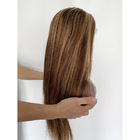 O cabelo humano natural ata perucas do cabelo humano de Front Wigs Full Lace Front