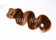 Brown nenhum cabelo químico do Virgin do brasileiro de 100%/cabelo humano molhado e ondulado
