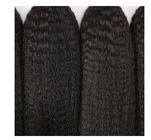 Extensões retas perversos não sintéticas do cabelo humano de Remy do indiano para senhoras pretas